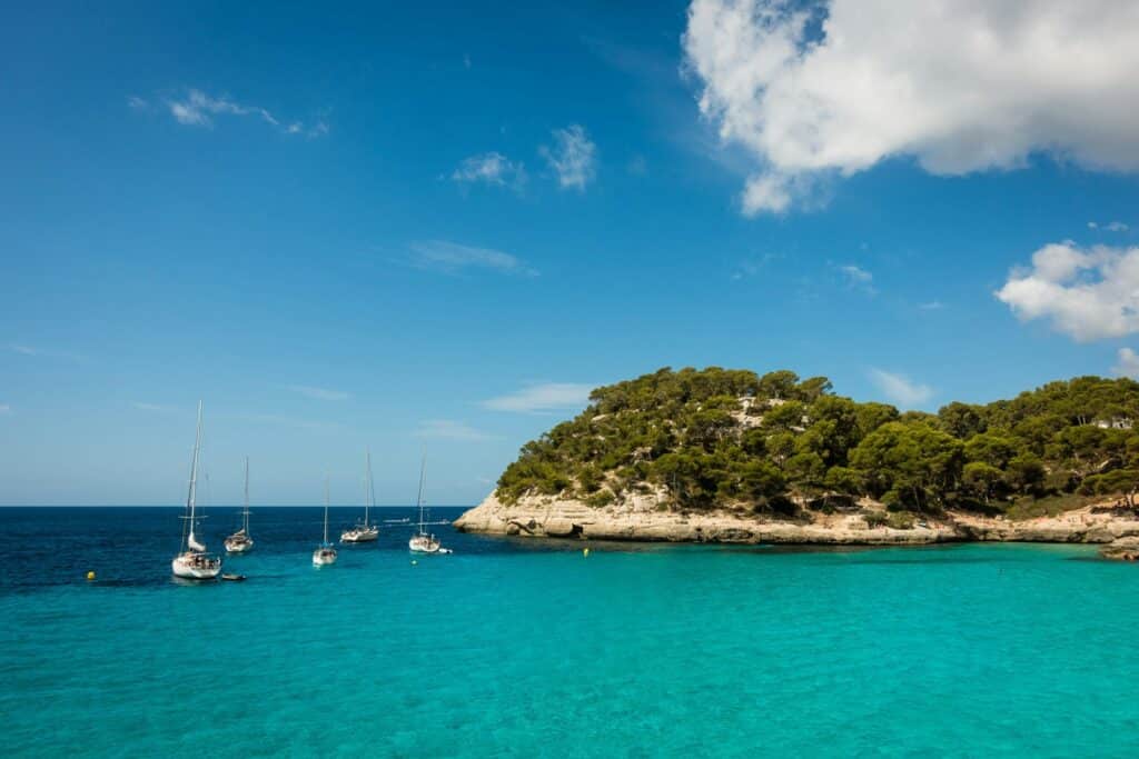 Cala Mitjana en Menorca